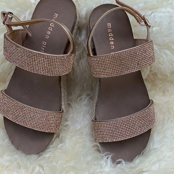 Madden girl rhinestone platform espadrille sandals - Picture 1 of 6